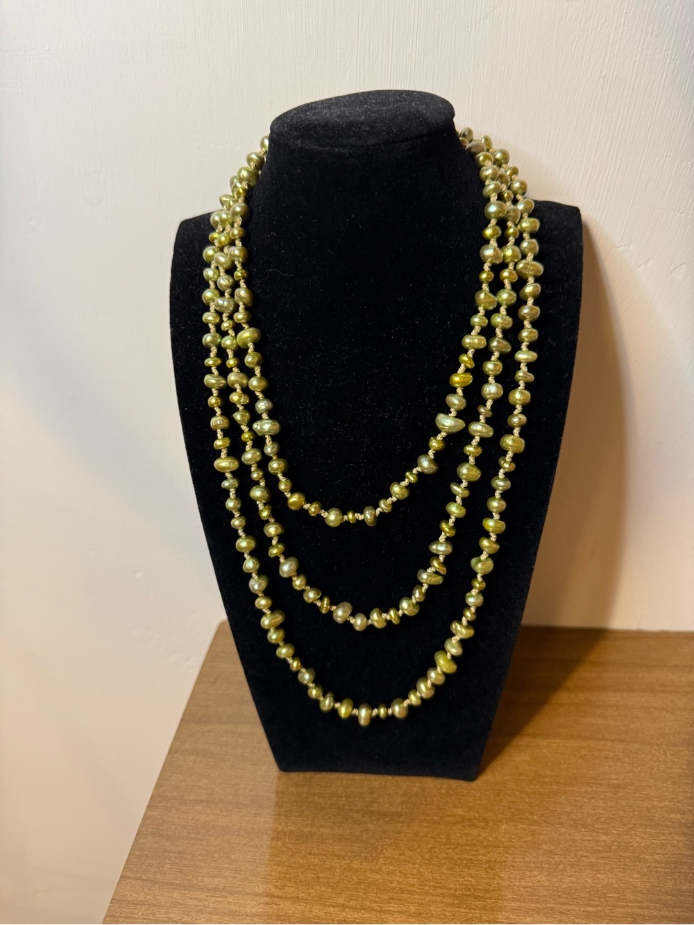 Honora Pistachio Green Cultured Freshwater Baroque Pearl Multi-Strand Necklace